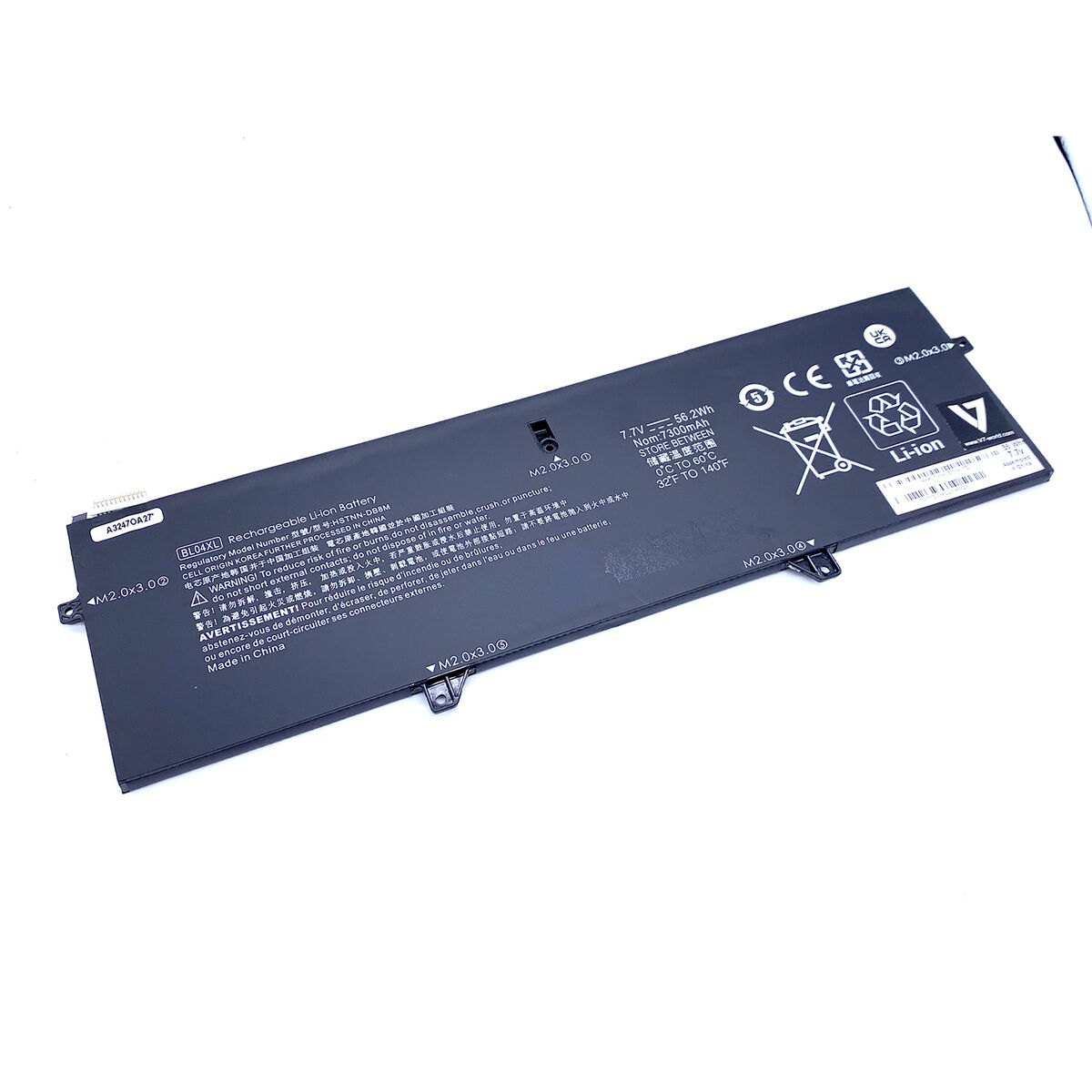 Laptopbatteri V7 H-HSTNN-UB7N-V7E 56 Wh 7300 mAh
